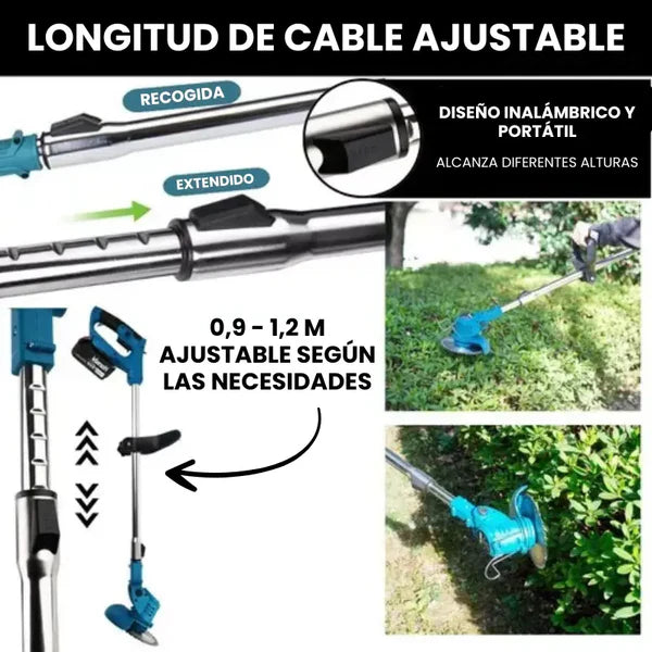 Guadaña Inalambrica [ULTRA POTENTE] + [2 BATERÍAS RECARGABLES]